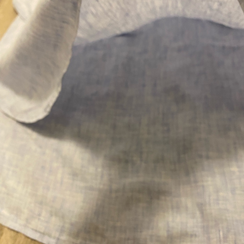 J. Crew 100% Linen Blue Doris Tunic Top Cover up Dress Women’s M - Picture 10 of 11